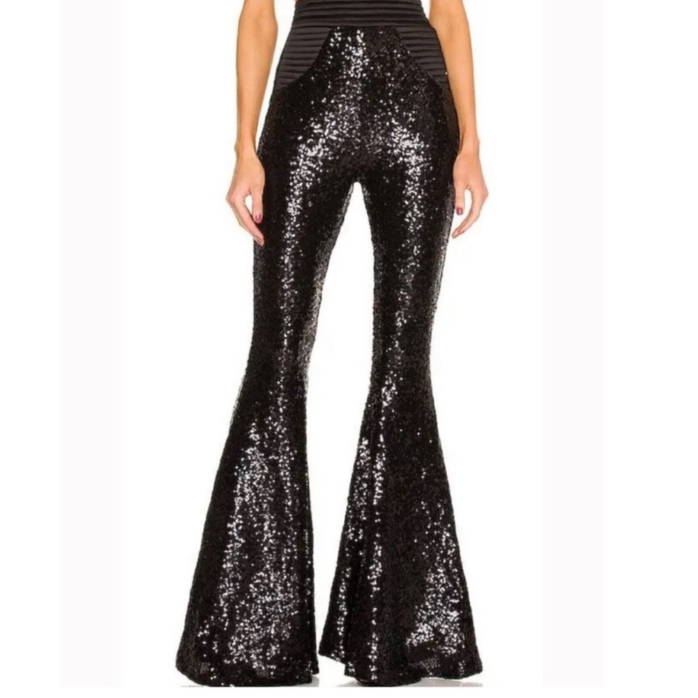 Zhivago Lolas Pant black sequined flare pants